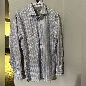 Twillory 16.5 34-35 Performance Tailored Fit Dress Shirt (Plaid)